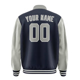 Custom Navy Gray Jacket