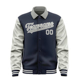 Custom Navy Gray Jacket