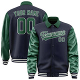 Custom Navy Green Jacket