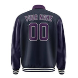 Custom Navy Purple Jacket
