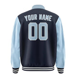 Custom Navy Light Blue Jacket