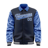Custom Navy Sky Blue Jacket
