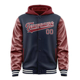Custom Navy Crimson Red Jacket