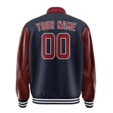 Custom Navy Crimson Red Jacket