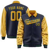 Custom Navy Yellow Jacket