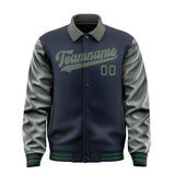 Custom Navy Dark Grey Jacket