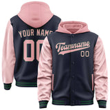 Custom Navy Light Pink Jacket