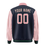 Custom Navy Light Pink Jacket