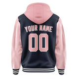 Custom Navy Light Pink Jacket