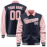 Custom Navy Light Pink Jacket