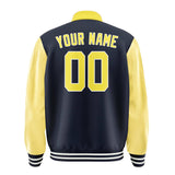Custom Navy Light Yellow Jacket