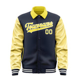 Custom Navy Light Yellow Jacket