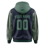 Custom Navy Blue Green Jacket