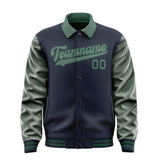 Custom Navy Blue Green Jacket