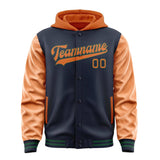 Custom Navy Orange Jacket