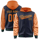 Custom Navy Orange Jacket