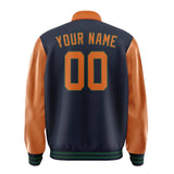 Custom Navy Orange Jacket