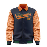 Custom Navy Orange Jacket