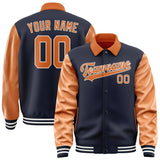 Custom Navy Orange Jacket