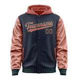 Custom Navy Copper Rose Jacket