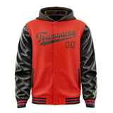 Custom Orange Red Brown Jacket