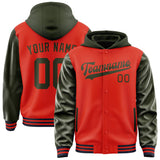 Custom Orange Red Olive Jacket