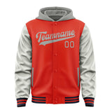 Custom Orange Red Gray Jacket