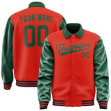 Custom Orange Red Green Jacket
