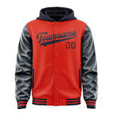 Custom Orange Red Navy Jacket