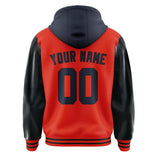 Custom Orange Red Navy Jacket