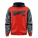 Custom Orange Red Navy Jacket