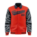 Custom Orange Red Navy Jacket