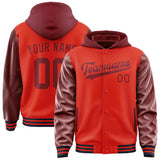 Custom Orange Red Crimson Red Jacket