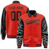 Custom Orange Red Black Jacket