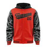 Custom Orange Red Black Jacket