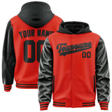 Custom Orange Red Black Jacket