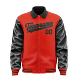 Custom Orange Red Black Jacket
