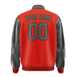 Custom Orange Red Dark Grey Jacket