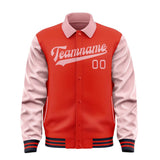 Custom Orange Red Light Pink Jacket
