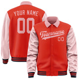 Custom Orange Red Light Pink Jacket