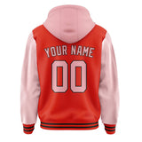 Custom Orange Red Light Pink Jacket