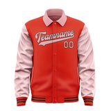 Custom Orange Red Light Pink Jacket