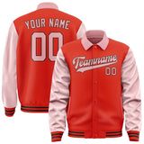 Custom Orange Red Light Pink Jacket