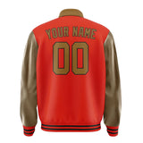 Custom Orange Red Khaki Jacket