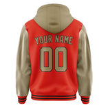 Custom Orange Red Light Khaki Jacket