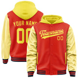 Custom Orange Red Light Yellow Jacket