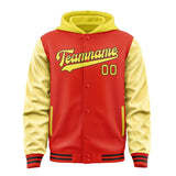 Custom Orange Red Light Yellow Jacket