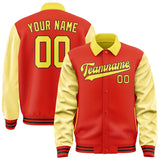 Custom Orange Red Light Yellow Jacket