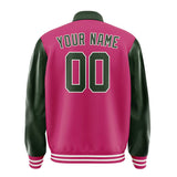 Custom Pink Dark Green Jacket