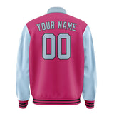 Custom Pink Light Blue Jacket